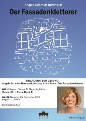 Spotkanie autorskie z Angelą Schmidt-Bernhardt – autorką książki „der Fassadenkletterer”